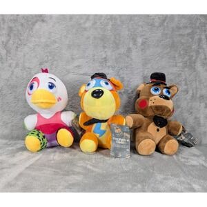 FNAF Plush Five Nights At Freddys Hanging Window Suction Cup Lot 3 Funko Pop NWT